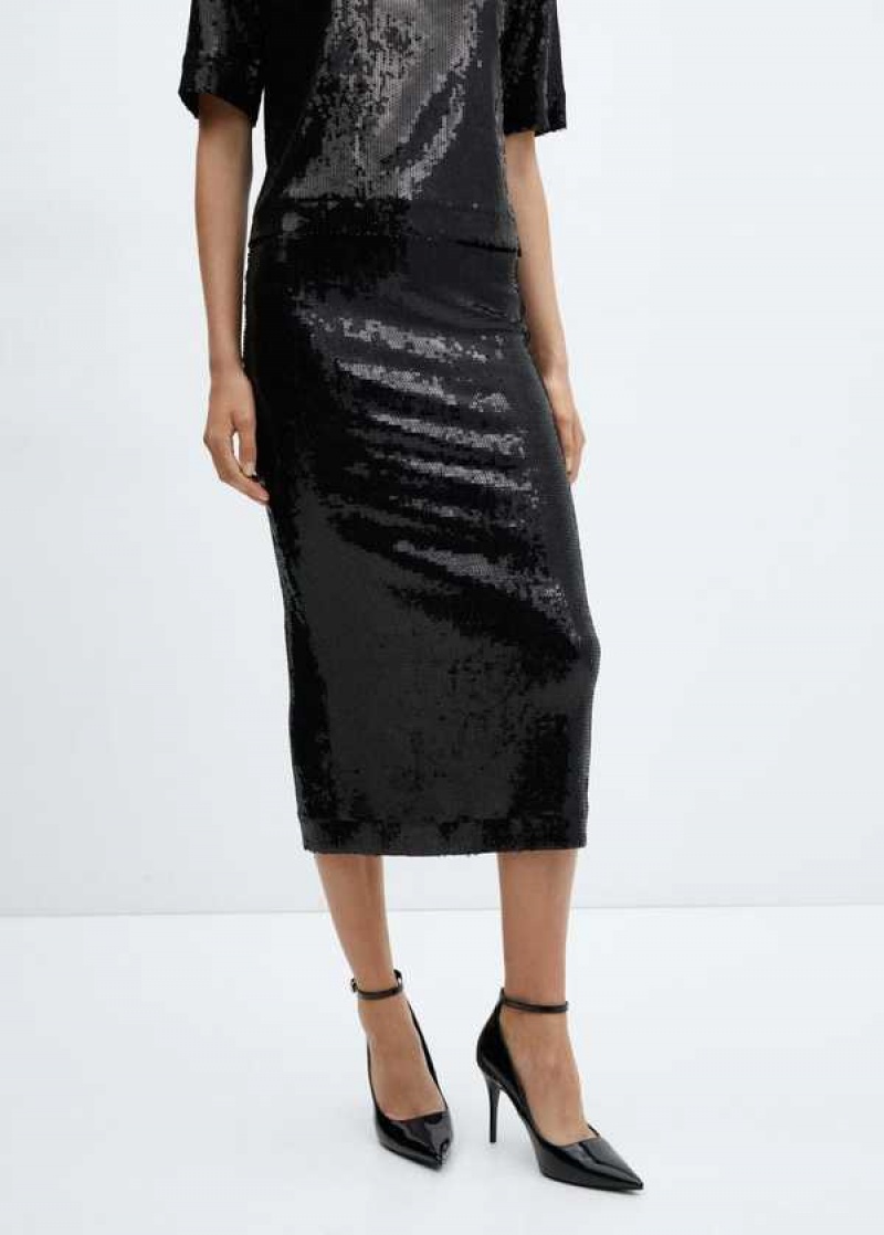 Mango Sequin Midi Skirt | MNG-24052