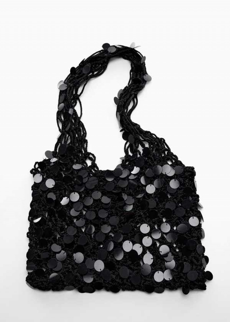 Mango Sequined Net Bag | MNG-23239