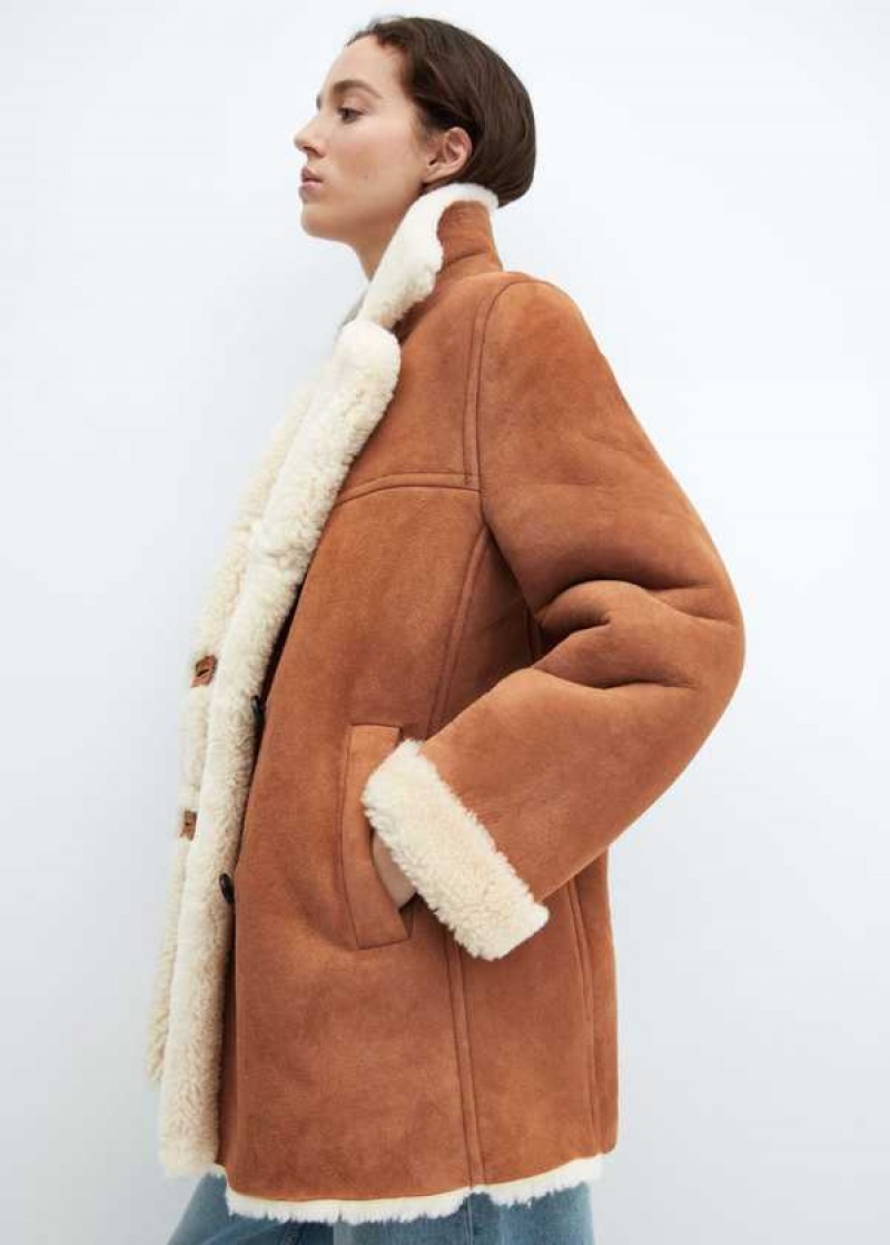 Mango Shearling-lined Coat | MNG-25168