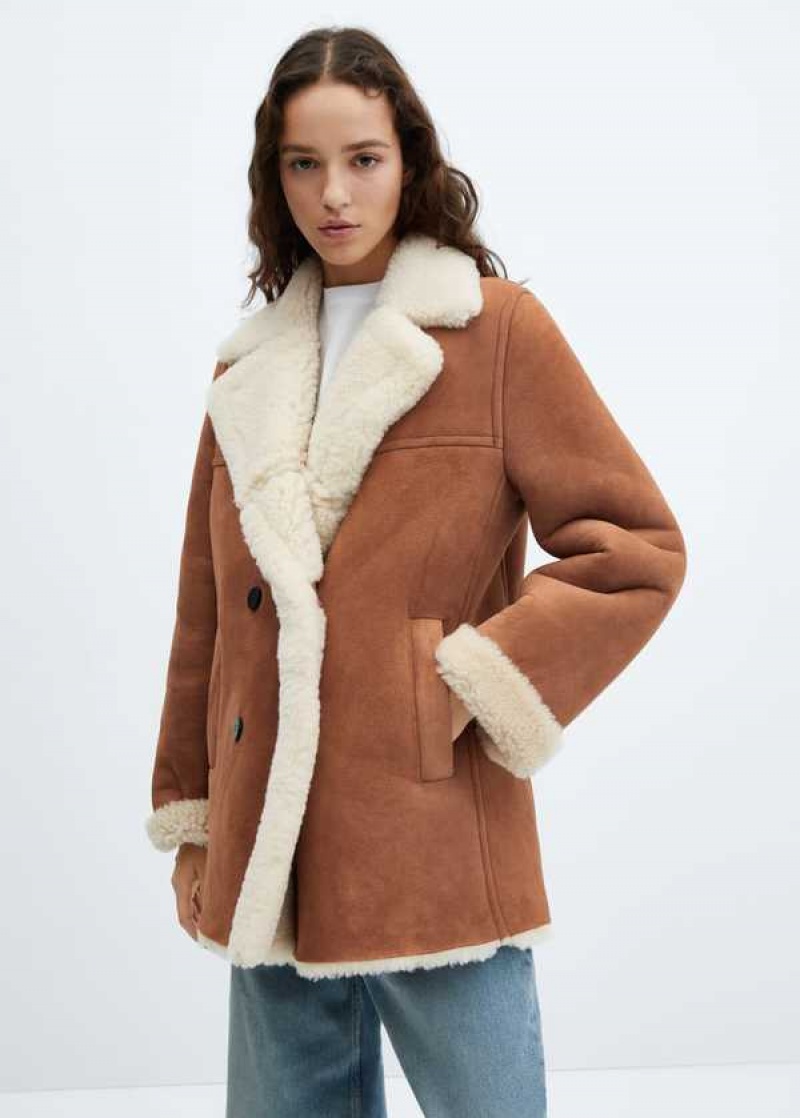 Mango Shearling-lined Coat | MNG-25168