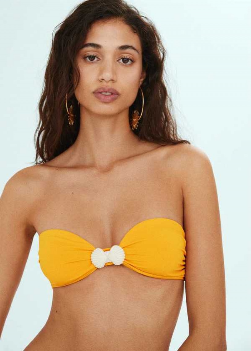 Mango Shell Bandeau Bikiny Top | MNG-23747