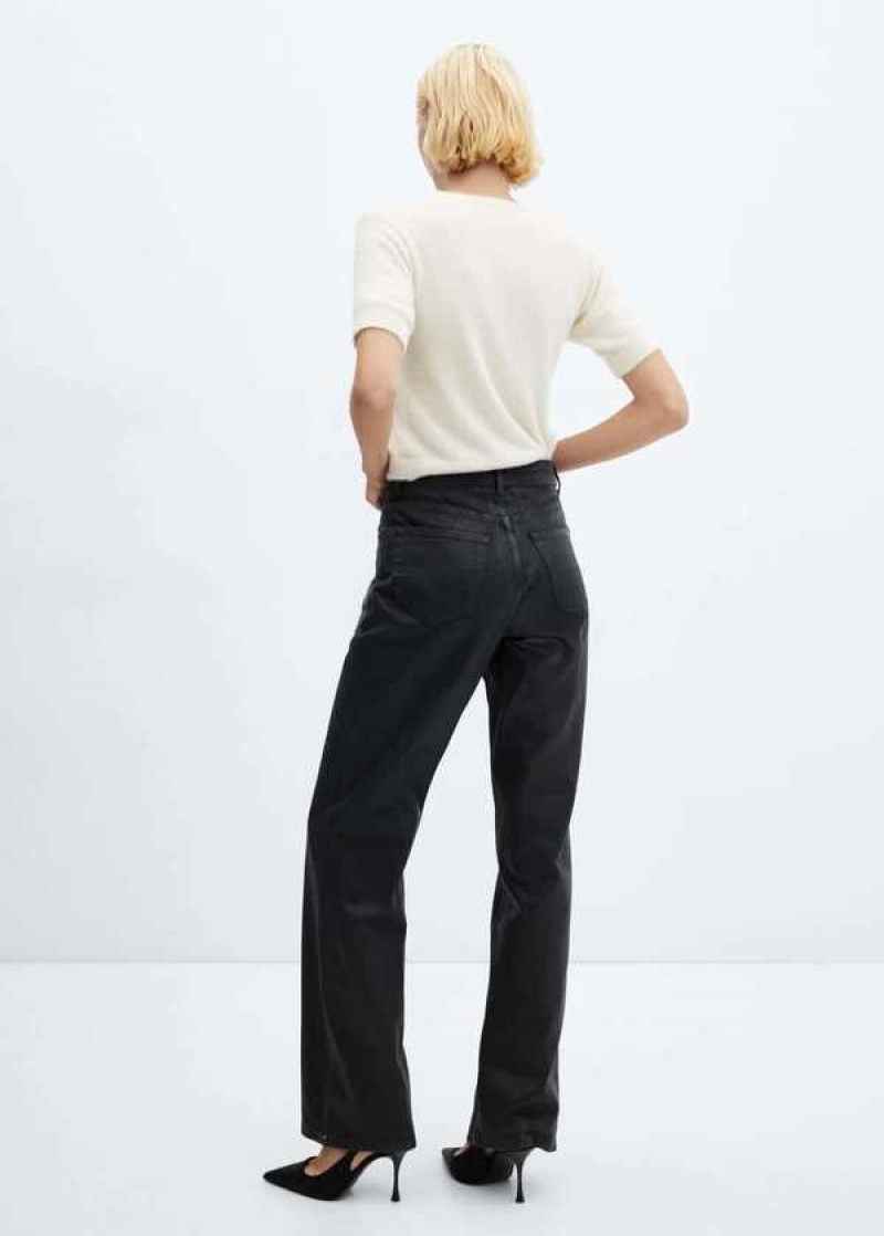 Mango Shiny Effect Rovný Jeans | MNG-23881