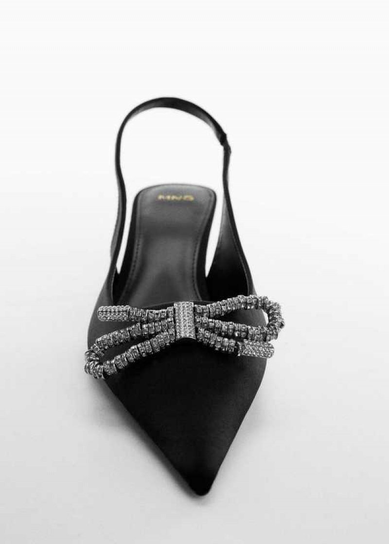 Mango Shoes With Rhinestone Bow Detail | MNG-23429