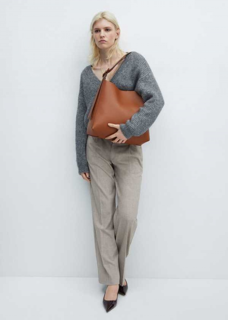 Mango Shopper Bag With Přezkou | MNG-23334