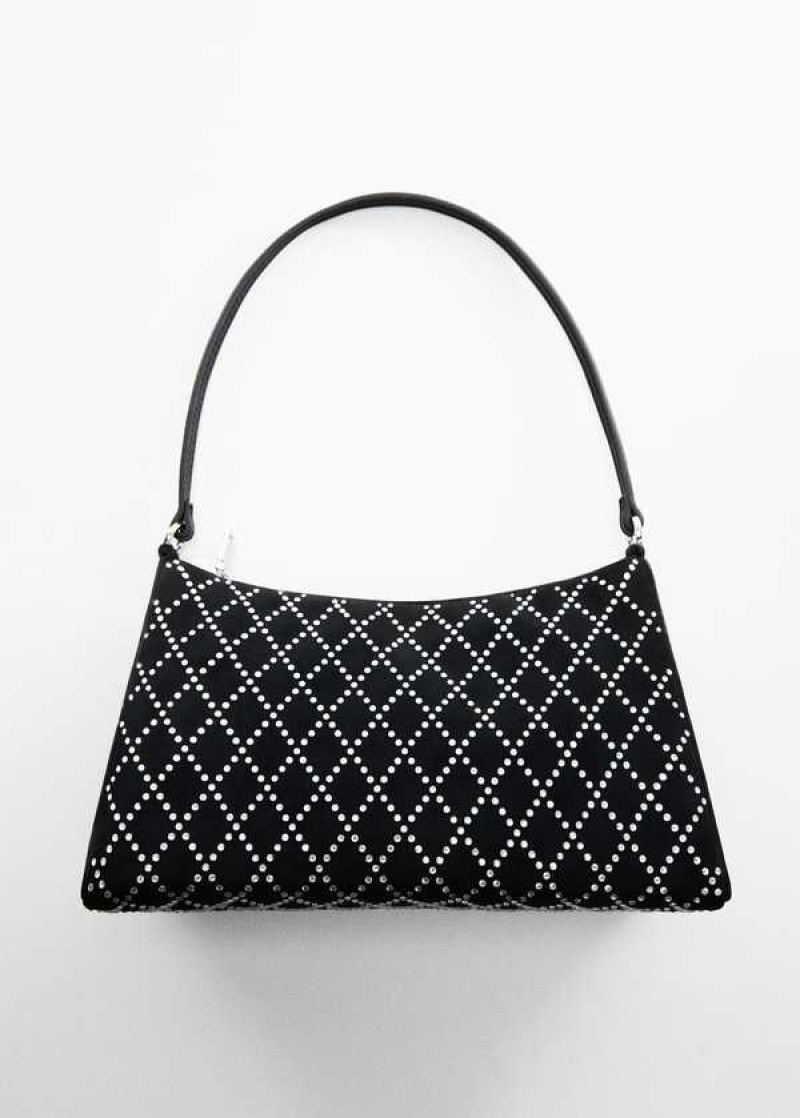 Mango Shoulder Bag With Rhinestone Detail | MNG-23200