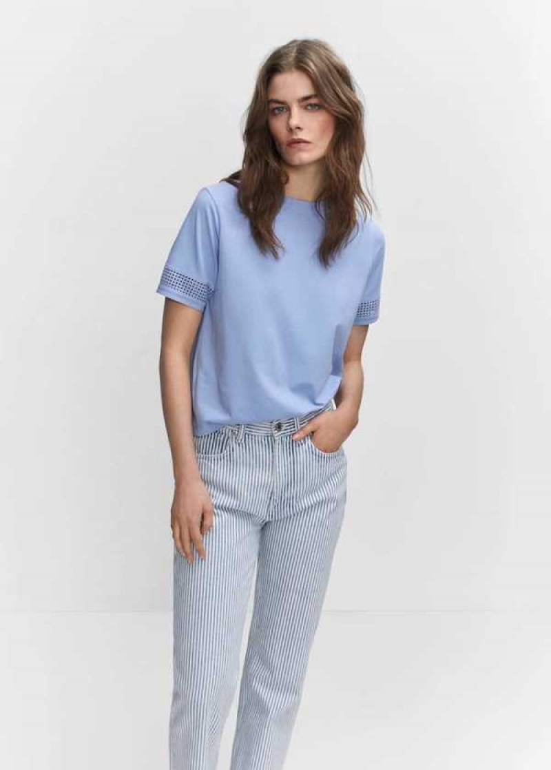 Mango Sleeve Detail T-shirt | MNG-24995