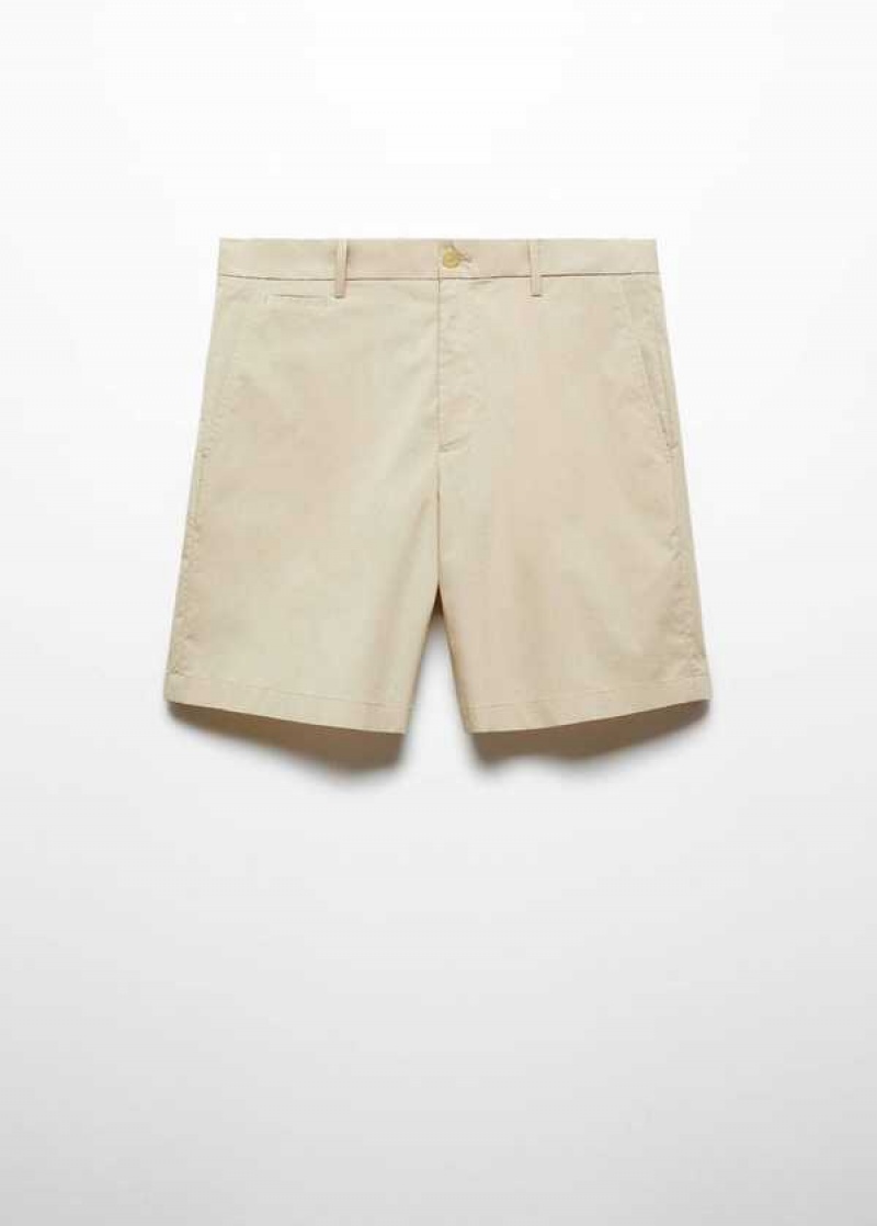 Mango Slim Fit Bavlněné Bermuda Shorts | MNG-22489