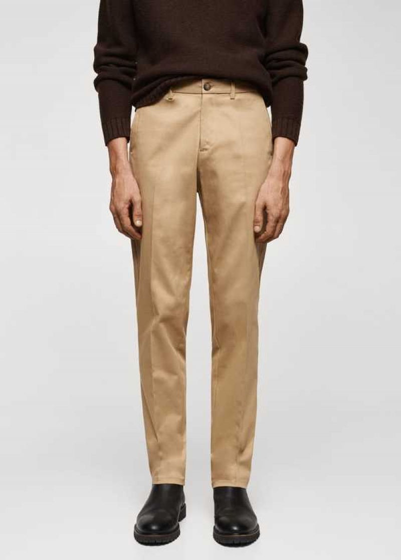 Mango Slim Fit Chino Trousers | MNG-22485