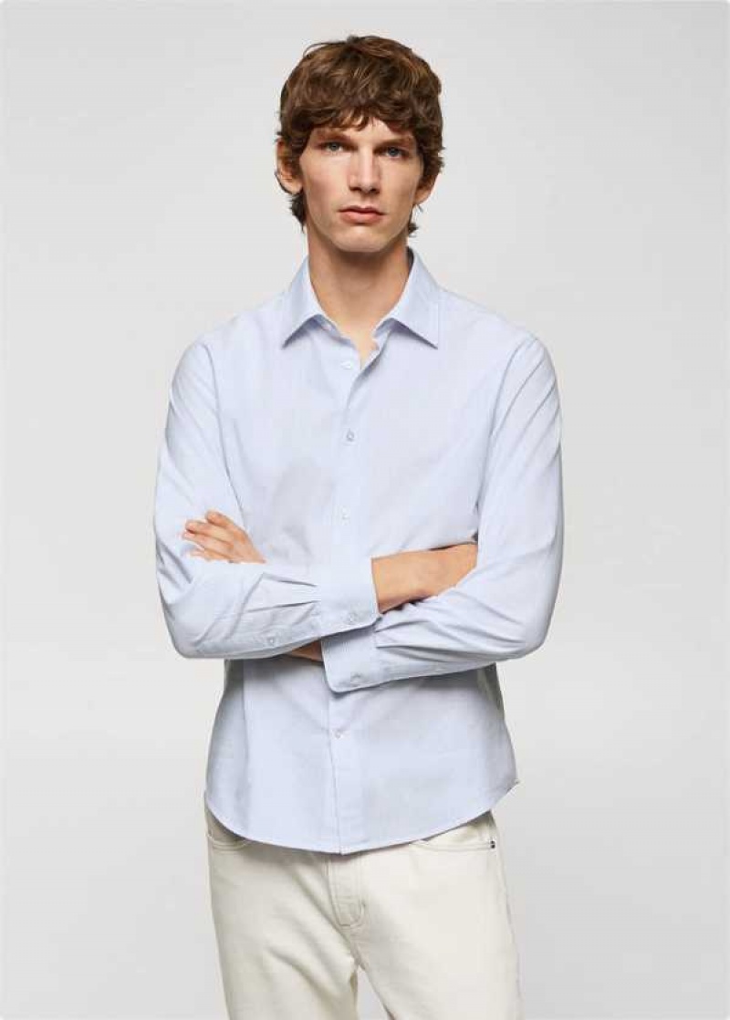 Mango Slim Fit Oxford Bavlněné Shirt | MNG-21969