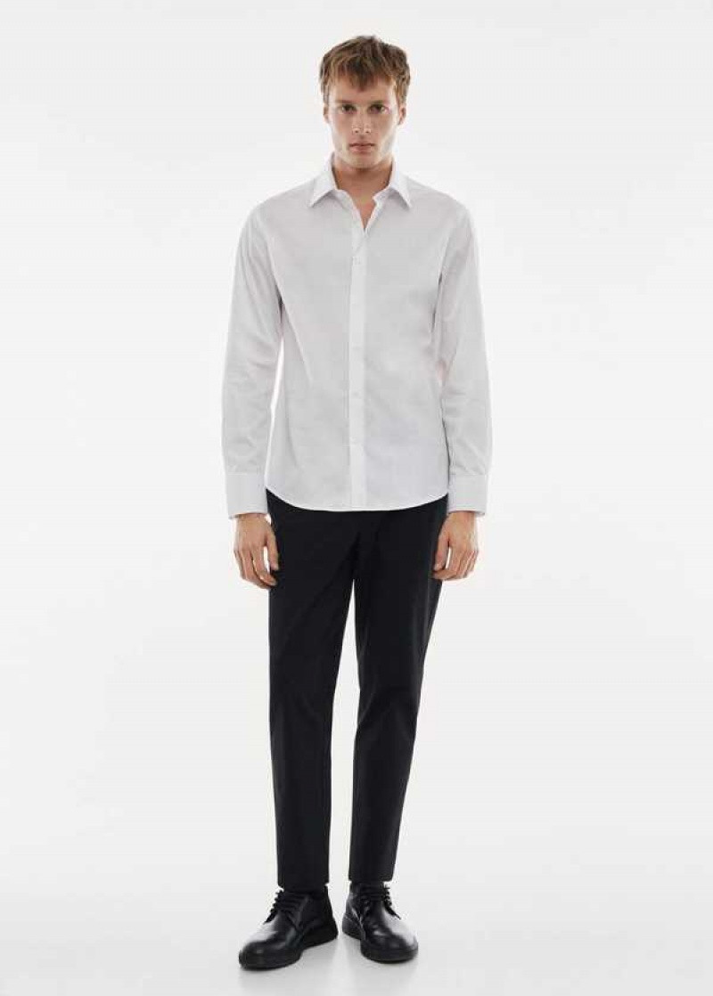 Mango Slim Fit Stretch Bavlněné Shirt | MNG-22241