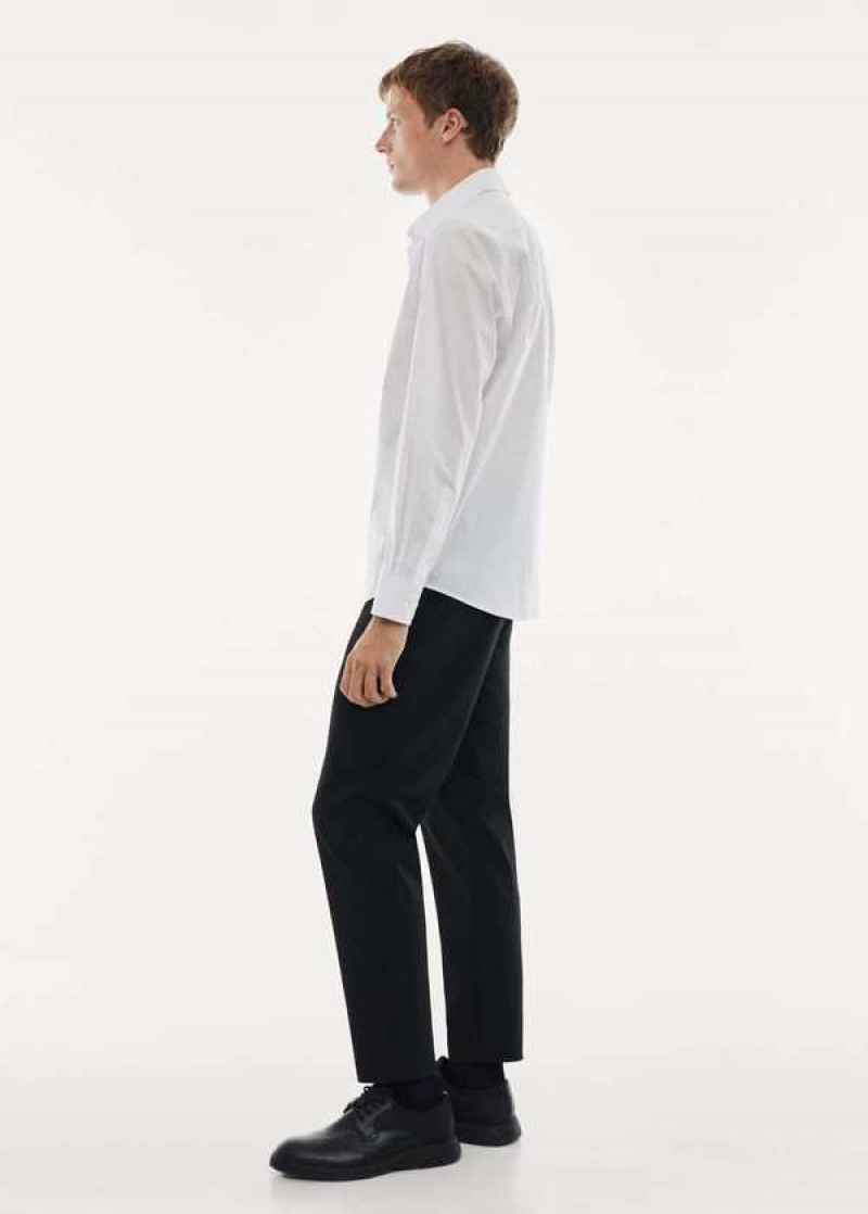 Mango Slim Fit Stretch Bavlněné Shirt | MNG-22241