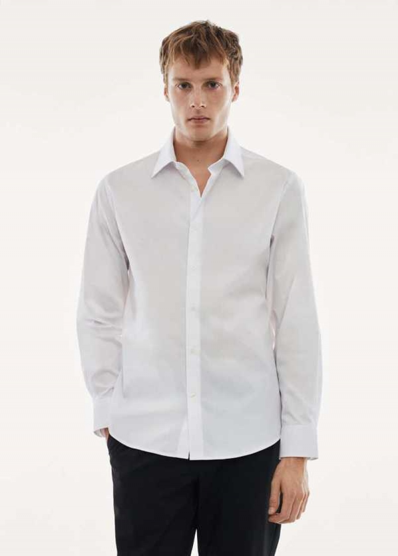 Mango Slim Fit Stretch Bavlněné Shirt | MNG-22241