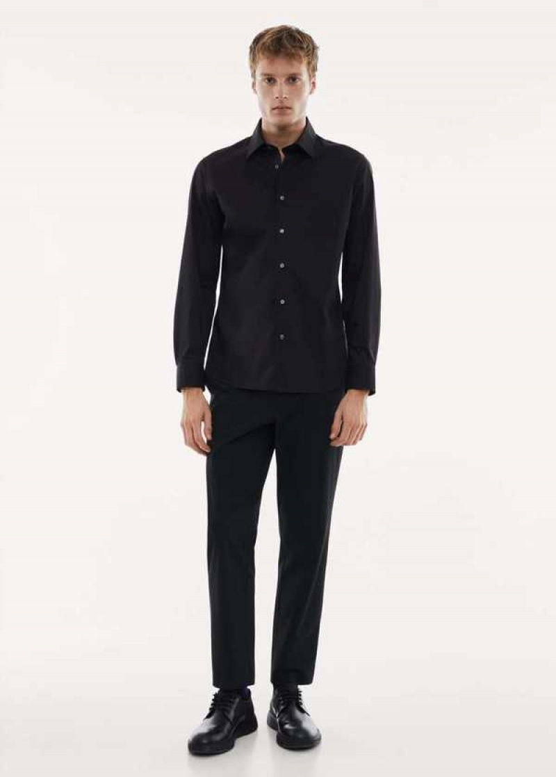 Mango Slim Fit Stretch Bavlněné Shirt | MNG-22240