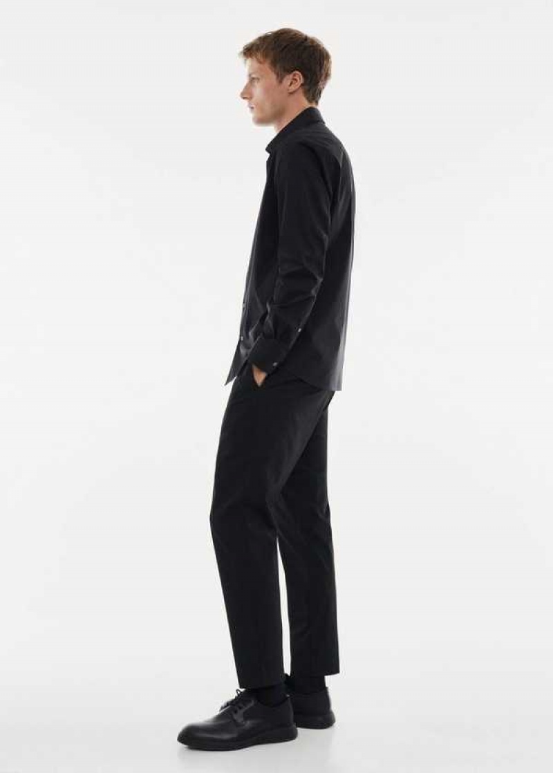 Mango Slim Fit Stretch Bavlněné Shirt | MNG-22240