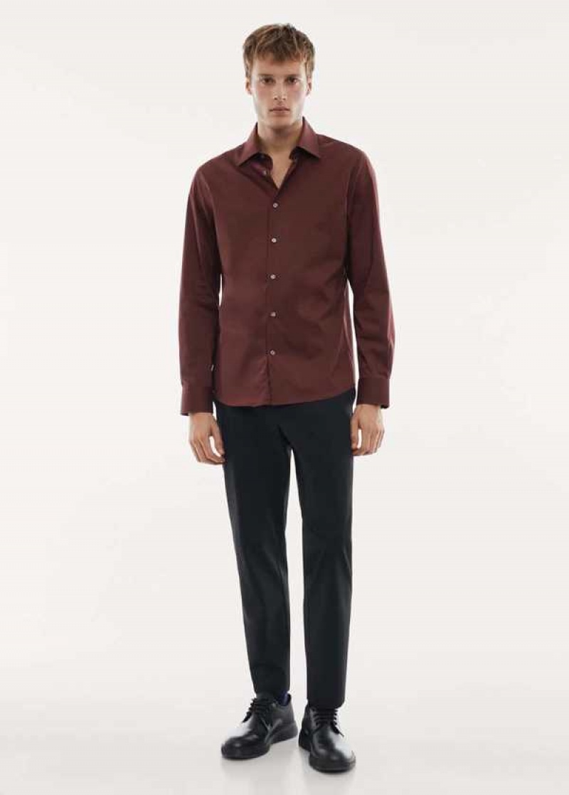 Mango Slim Fit Stretch Bavlněné Shirt | MNG-22214