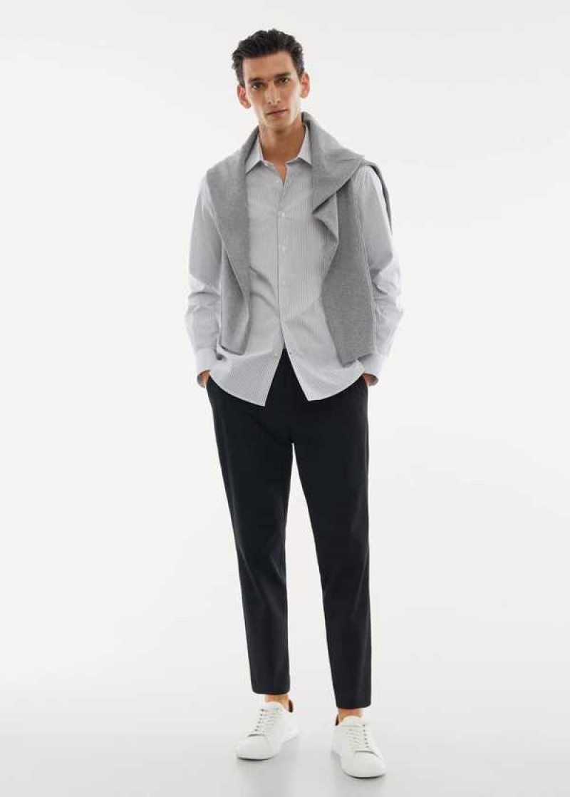 Mango Slim Fit Stretch Bavlněné Shirt | MNG-21997