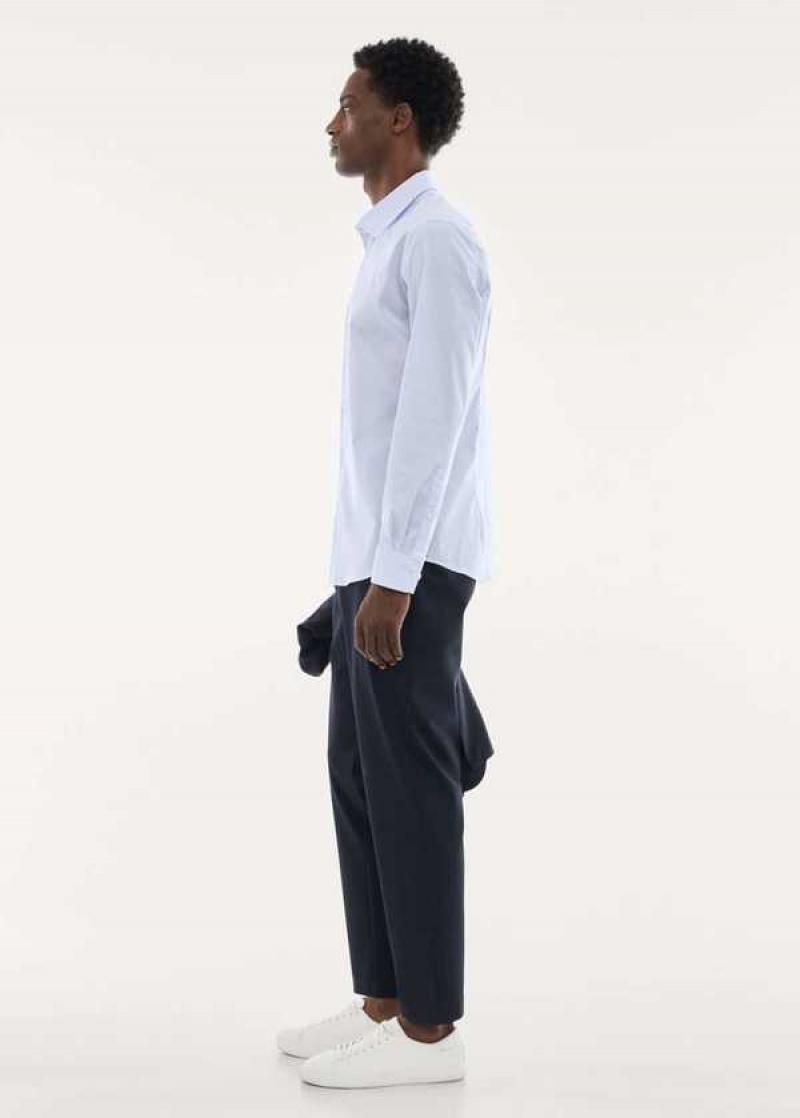 Mango Slim Fit Stretch Bavlněné Suit Shirt | MNG-21975