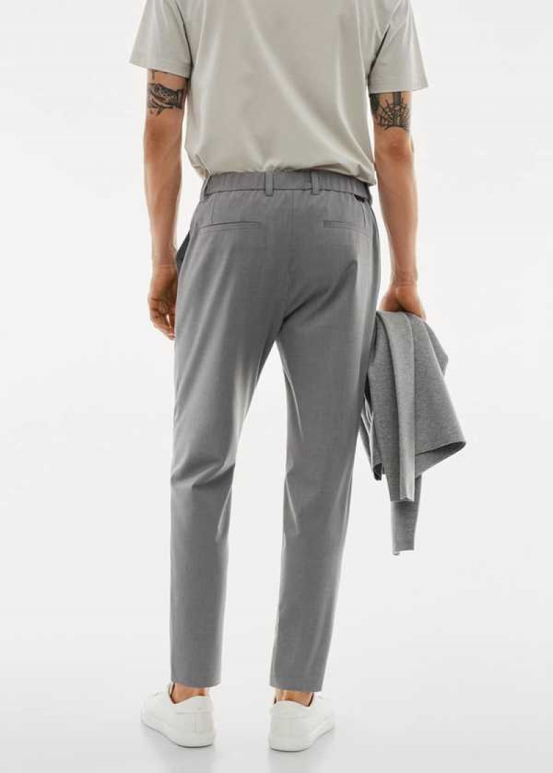 Mango Slim Fit Stretch Pants | MNG-22363