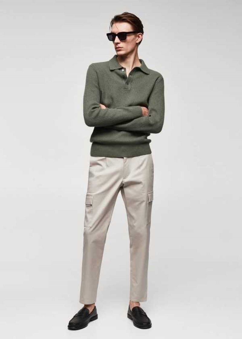 Mango Slim-fit Bavlněné Cargo Pants | MNG-22277