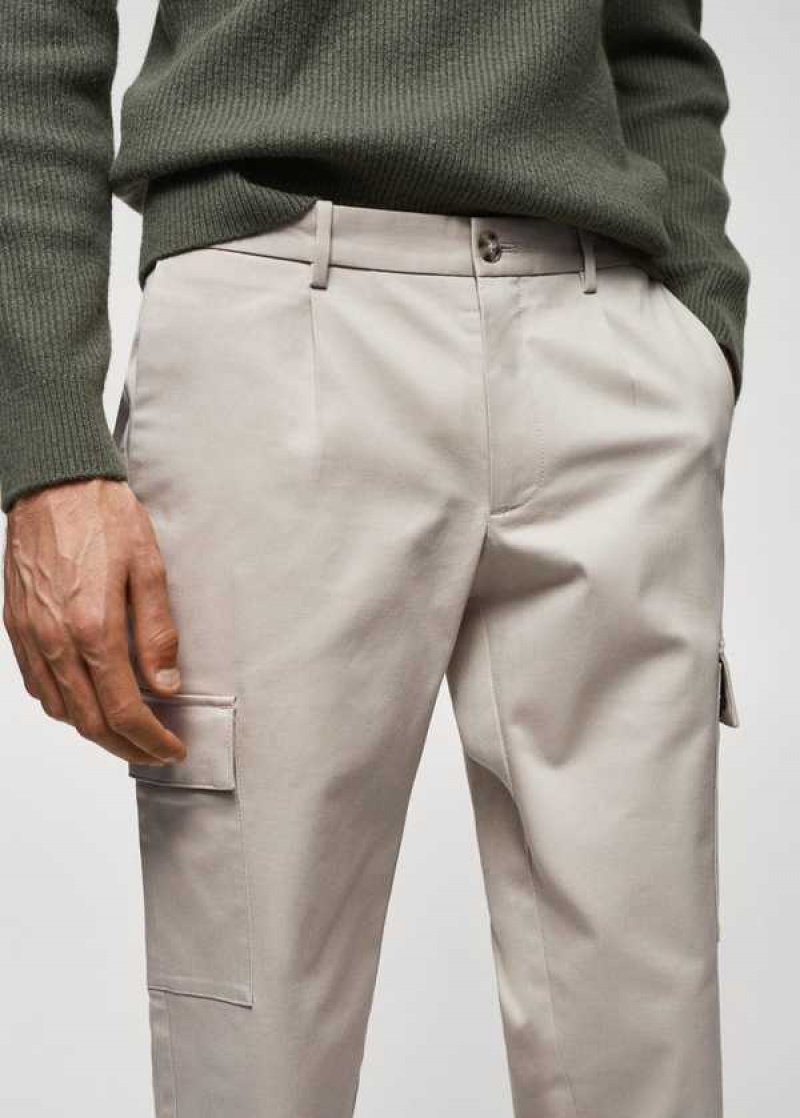 Mango Slim-fit Bavlněné Cargo Pants | MNG-22277