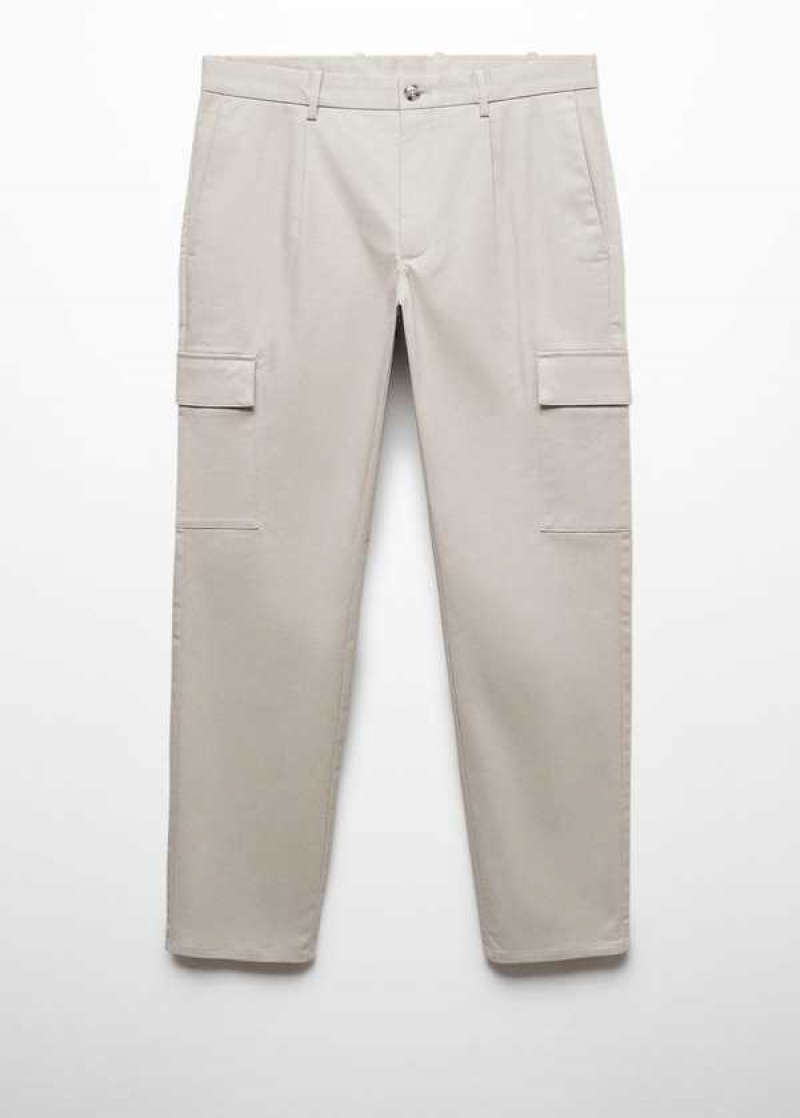 Mango Slim-fit Bavlněné Cargo Pants | MNG-22277