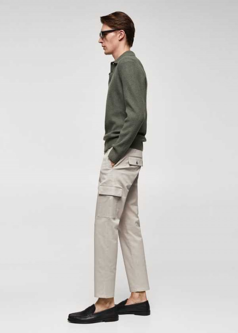 Mango Slim-fit Bavlněné Cargo Pants | MNG-22277