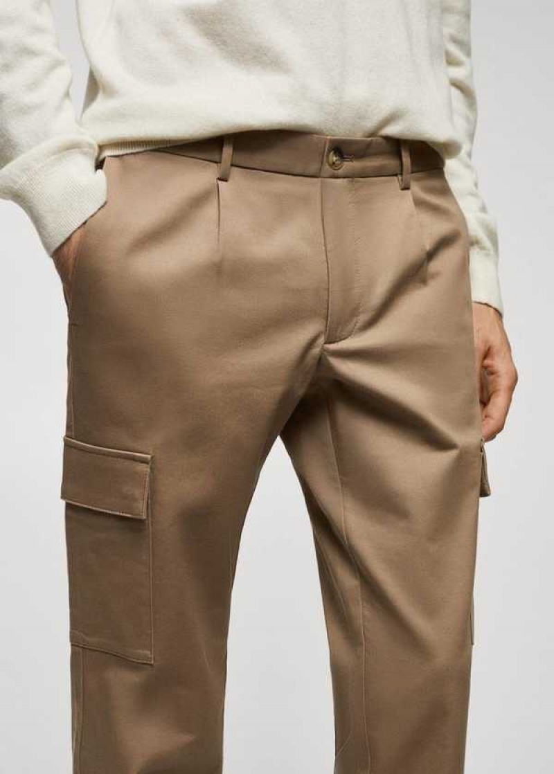 Mango Slim-fit Bavlněné Cargo Pants | MNG-22313