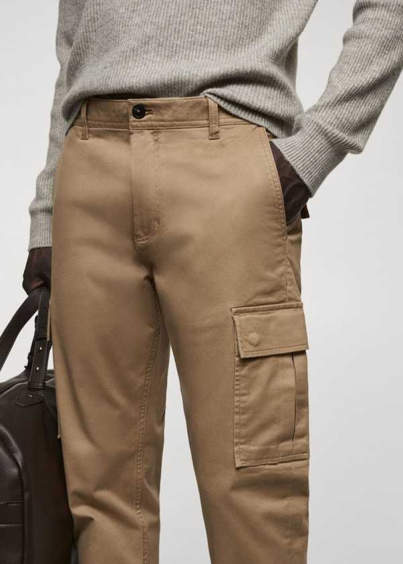 Mango Slim-fit Bavlněné Cargo Pants | MNG-22519