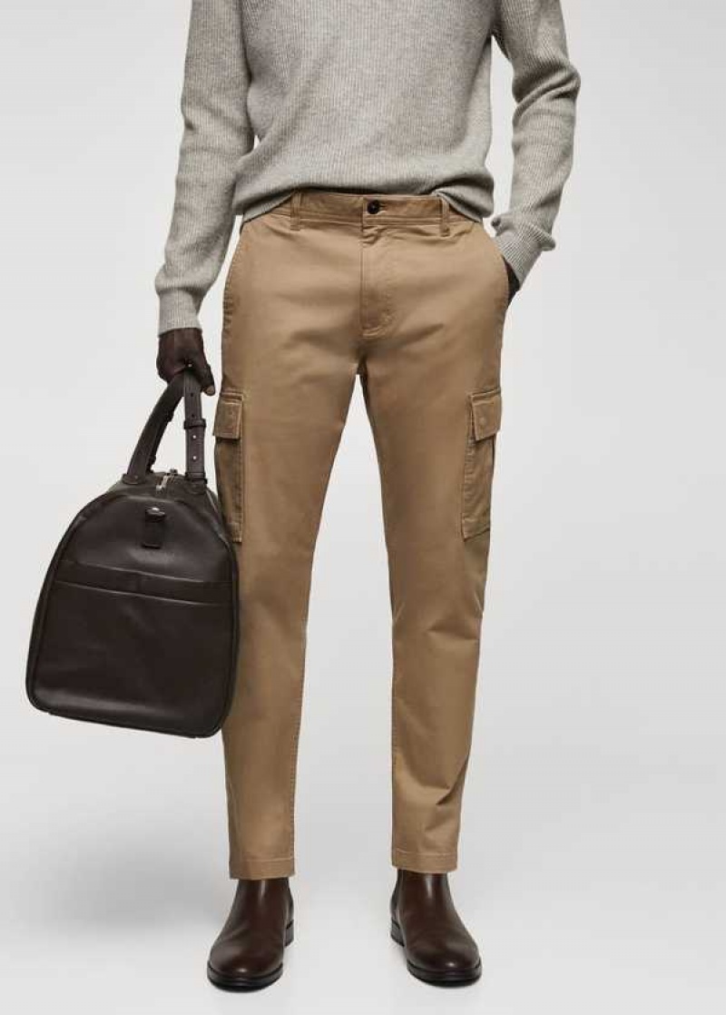 Mango Slim-fit Bavlněné Cargo Pants | MNG-22519