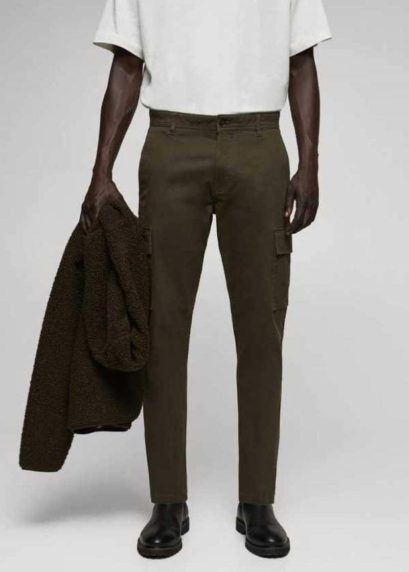 Mango Slim-fit Bavlněné Cargo Pants | MNG-22518