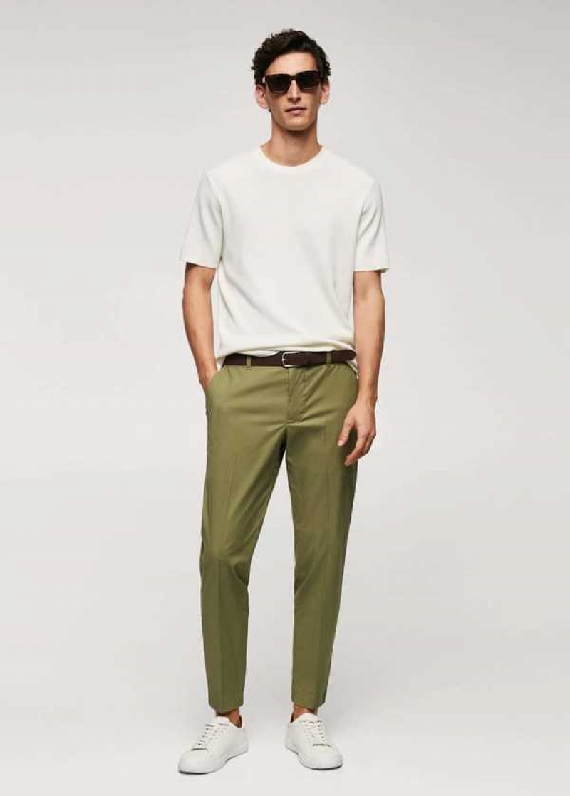 Mango Slim-fit Bavlněné Pants | MNG-22318