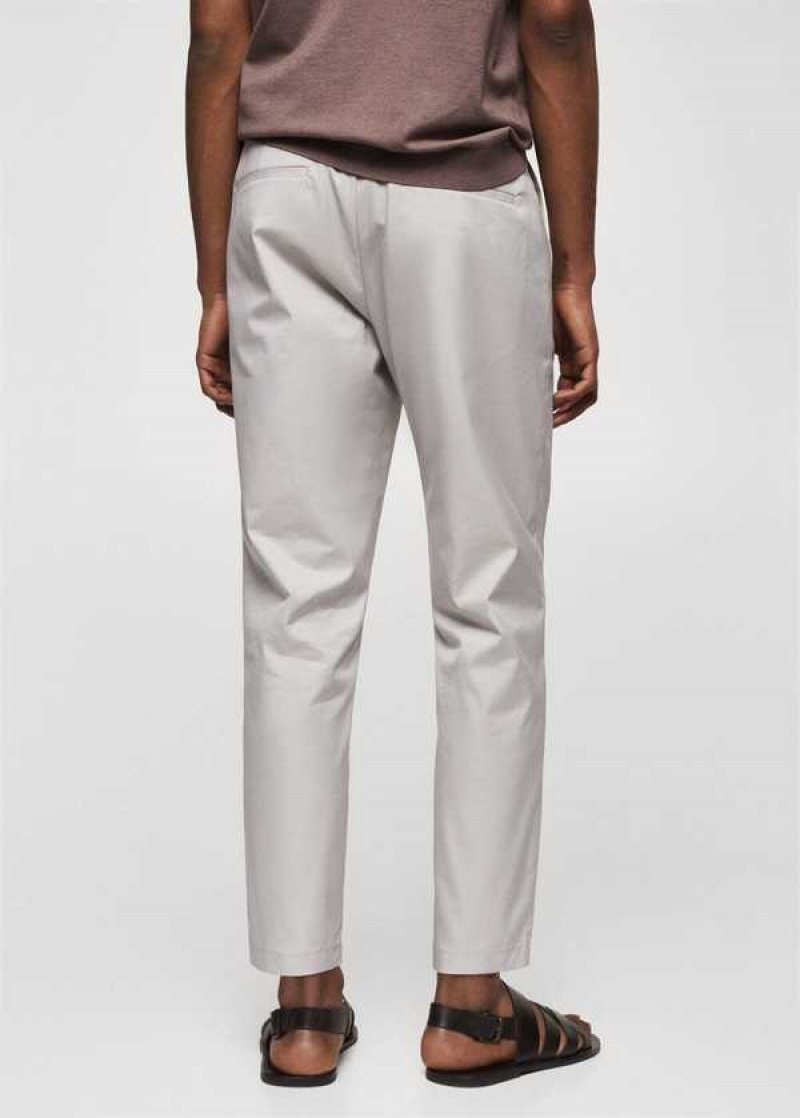 Mango Slim-fit Bavlněné Pants | MNG-22328