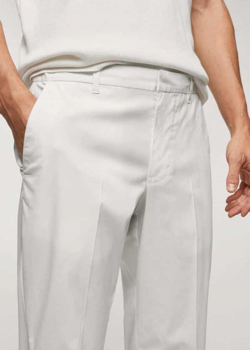 Mango Slim-fit Bavlněné Pants | MNG-22346