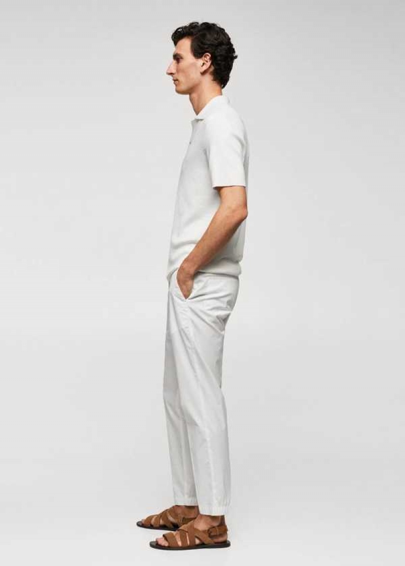 Mango Slim-fit Bavlněné Pants | MNG-22346