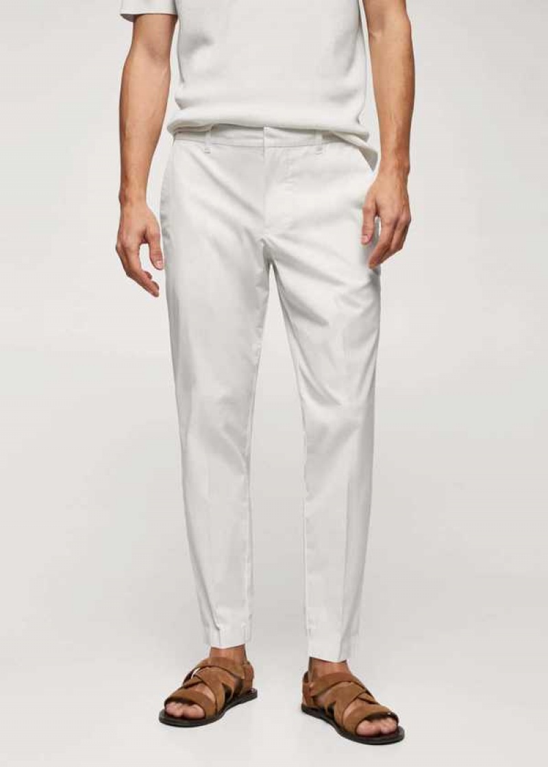 Mango Slim-fit Bavlněné Pants | MNG-22346