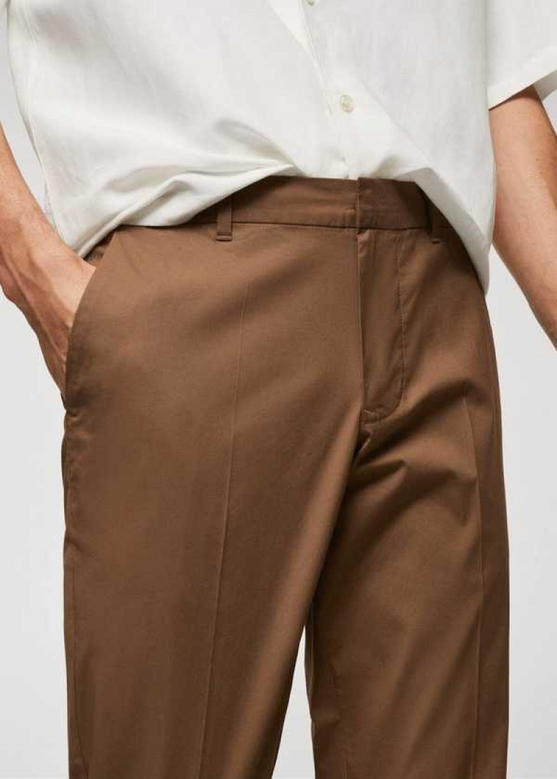 Mango Slim-fit Bavlněné Pants | MNG-22347