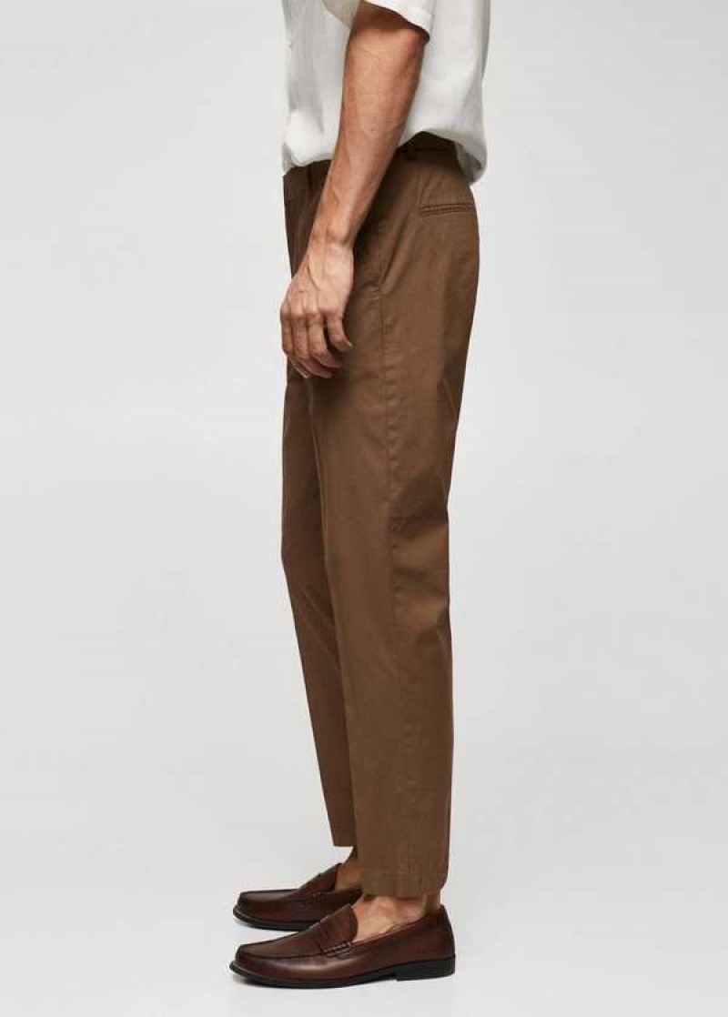 Mango Slim-fit Bavlněné Pants | MNG-22347