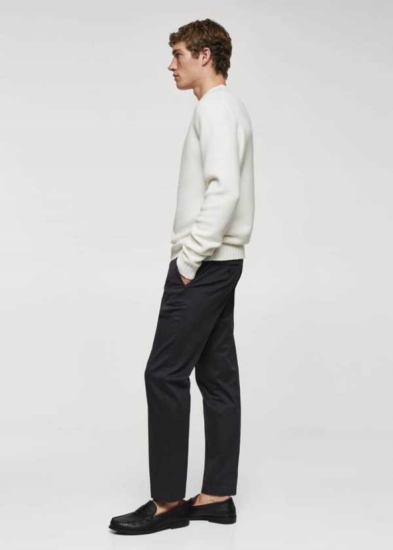 Mango Slim-fit Bavlněné Plisovaný Pants | MNG-22527