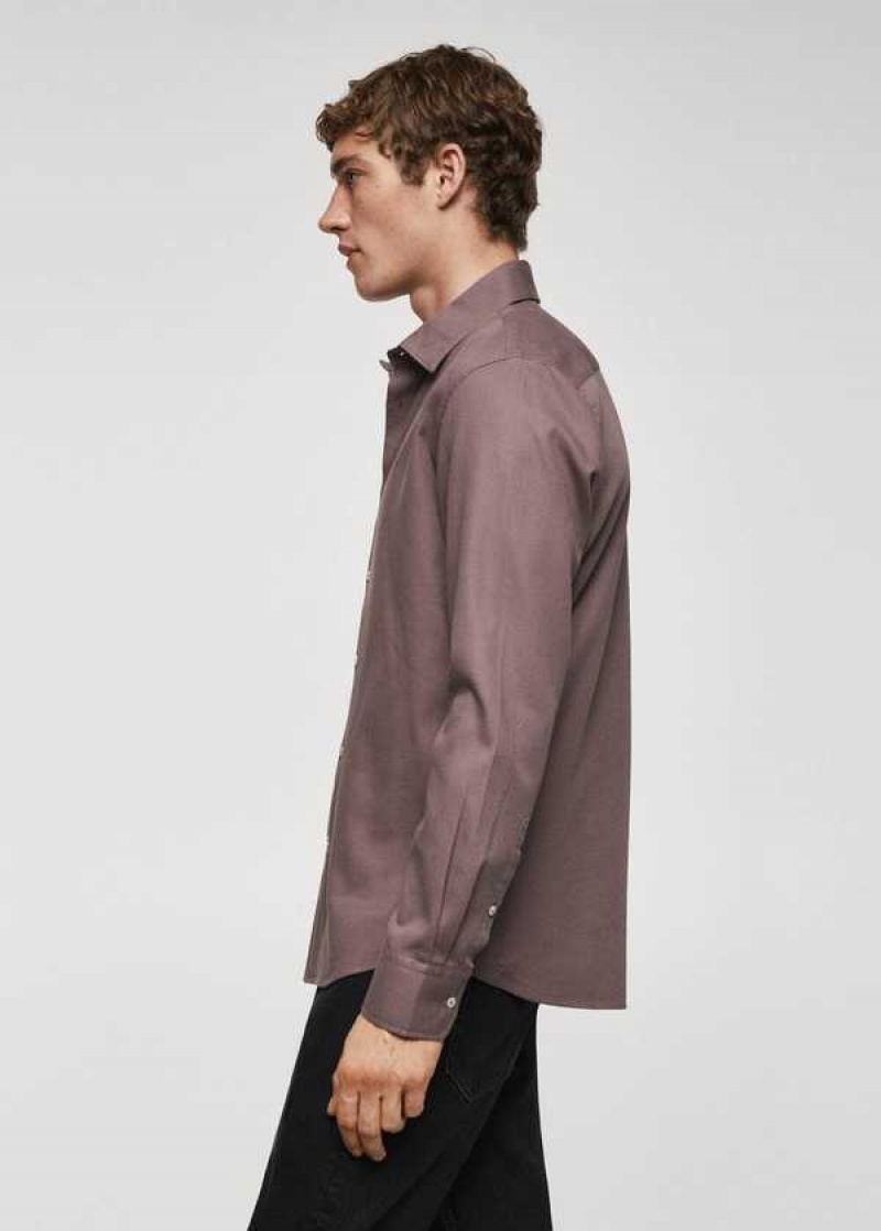 Mango Slim-fit Bavlněné Structured Shirt | MNG-22245