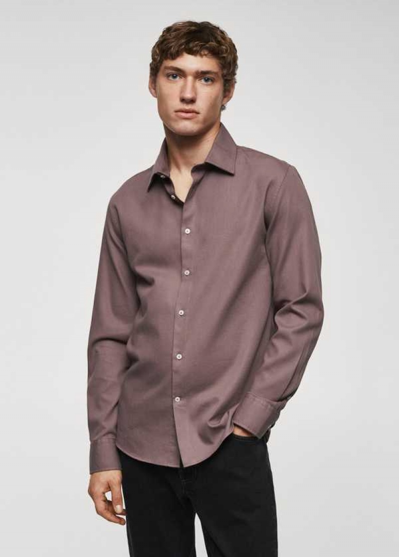 Mango Slim-fit Bavlněné Structured Shirt | MNG-22245