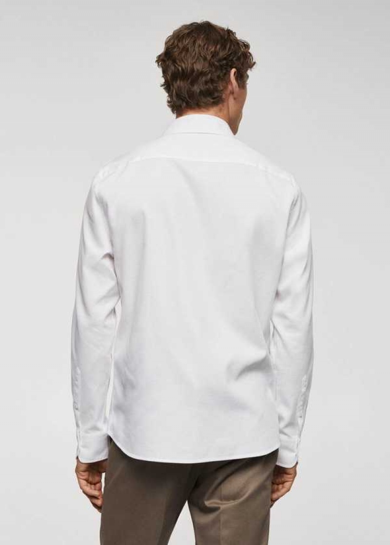 Mango Slim-fit Bavlněné Structured Shirt | MNG-22243