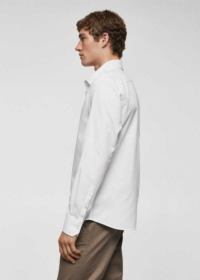 Mango Slim-fit Bavlněné Structured Shirt | MNG-22243