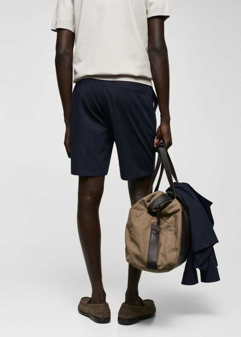 Mango Slim-fit Bermuda Shorts With Adjustable Pasem | MNG-22462