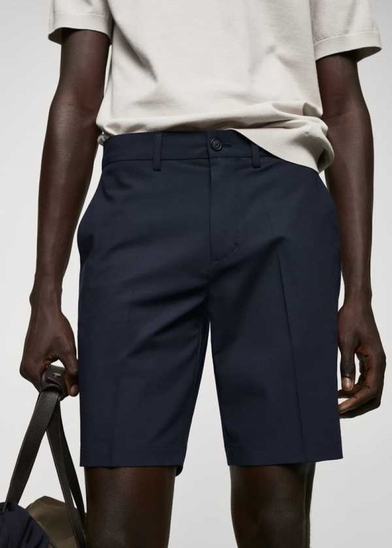 Mango Slim-fit Bermuda Shorts With Adjustable Pasem | MNG-22462