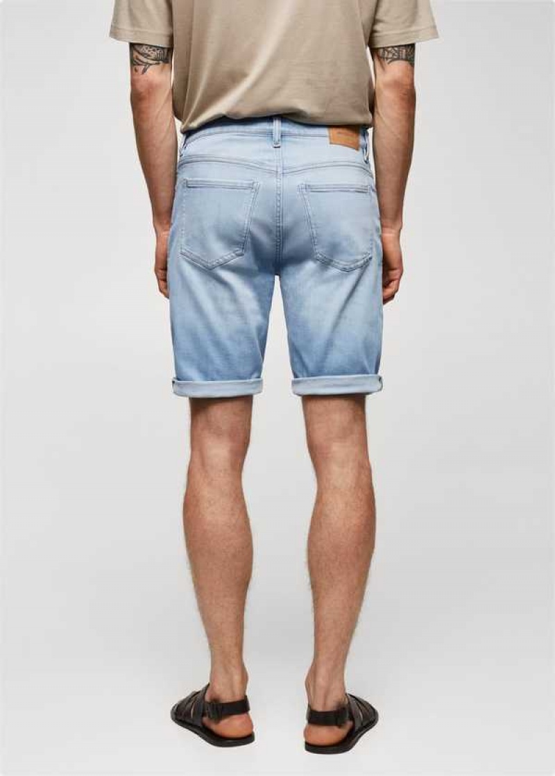 Mango Slim-fit Denim Bermuda Shorts | MNG-22454