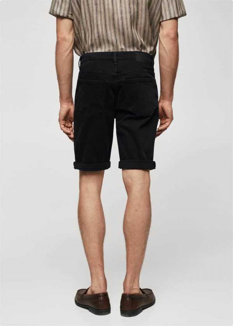 Mango Slim-fit Denim Bermuda Shorts | MNG-21907