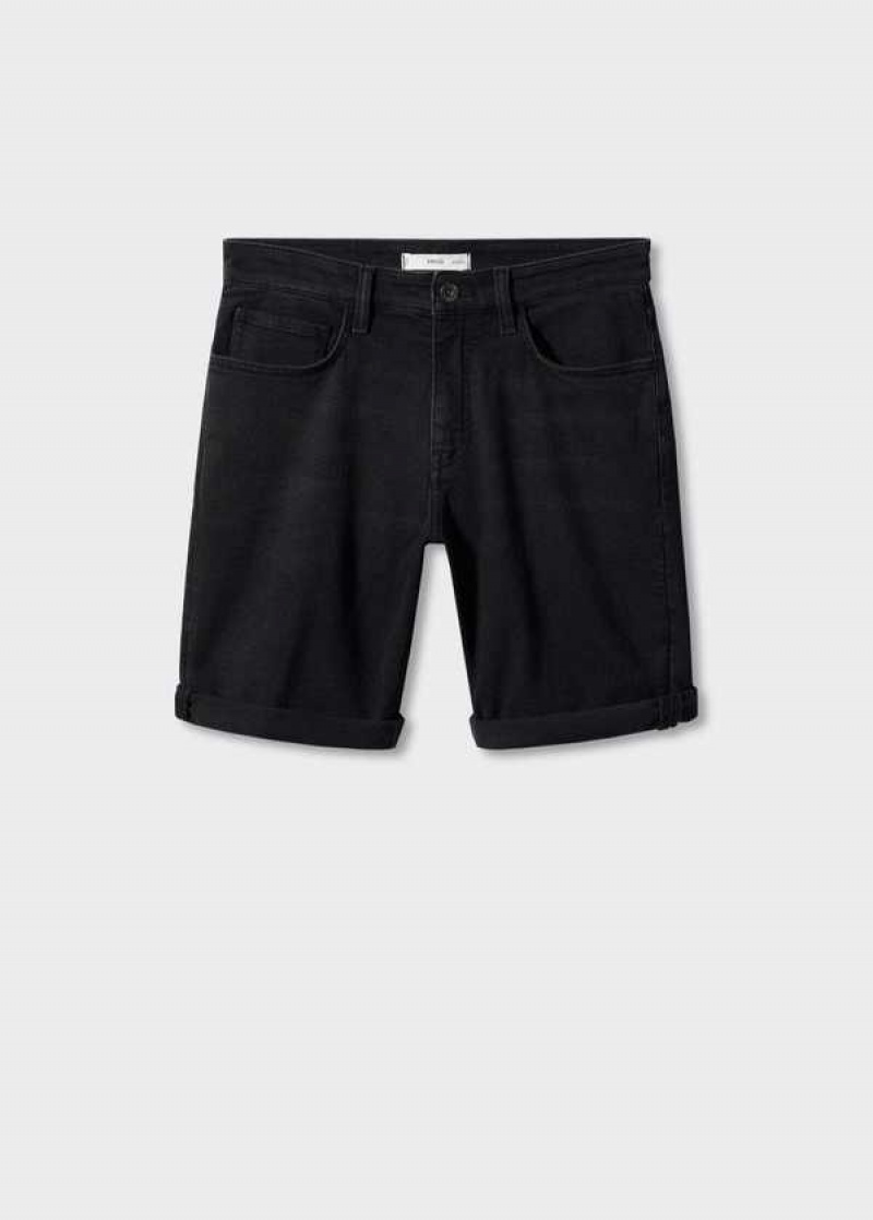 Mango Slim-fit Denim Bermuda Shorts | MNG-21907