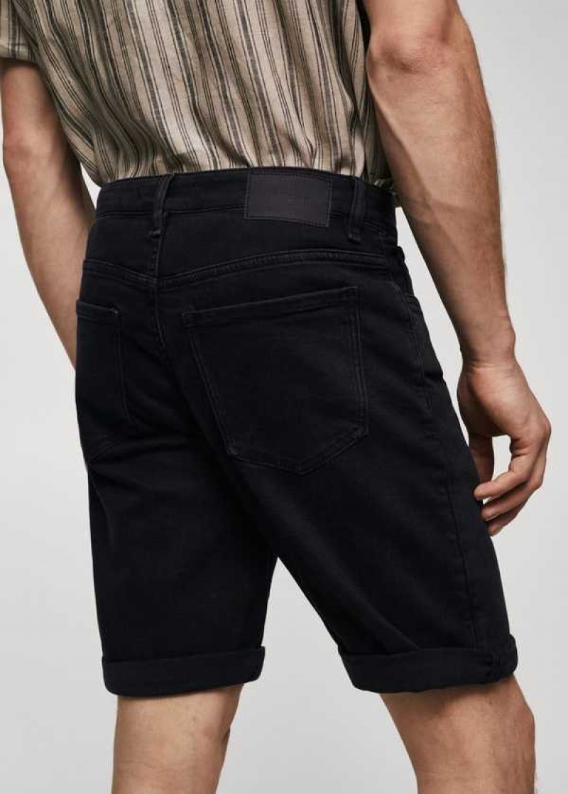 Mango Slim-fit Denim Bermuda Shorts | MNG-21907