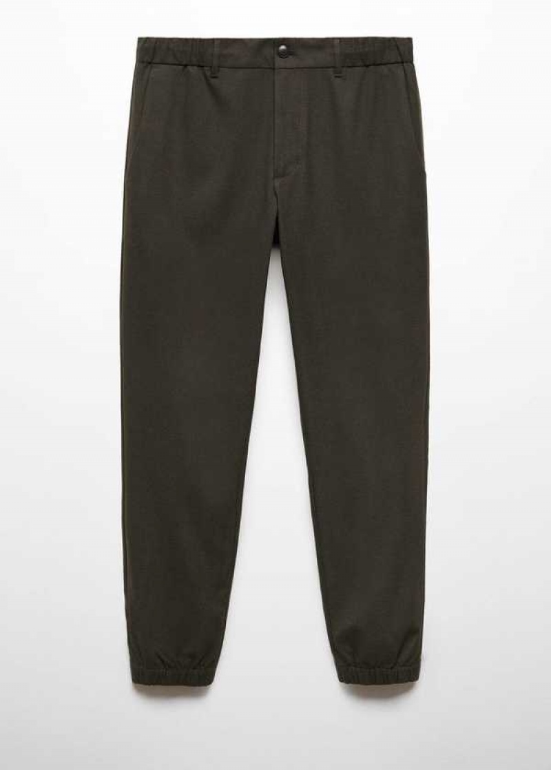 Mango Slim-fit Jogger Pants With Drawstring | MNG-22504