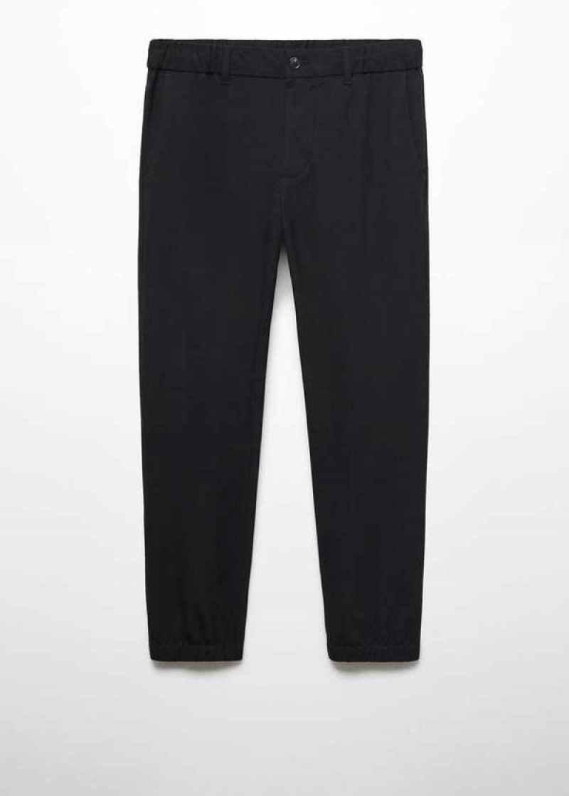 Mango Slim-fit Jogger Pants With Drawstring | MNG-22377